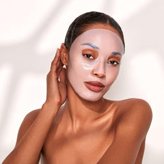 111SKIN Rosa Damascena mask infused with soothing florals for gentle care.