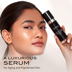 111SKIN serum gel texture swirl demonstrating fast absorption for everyday use.