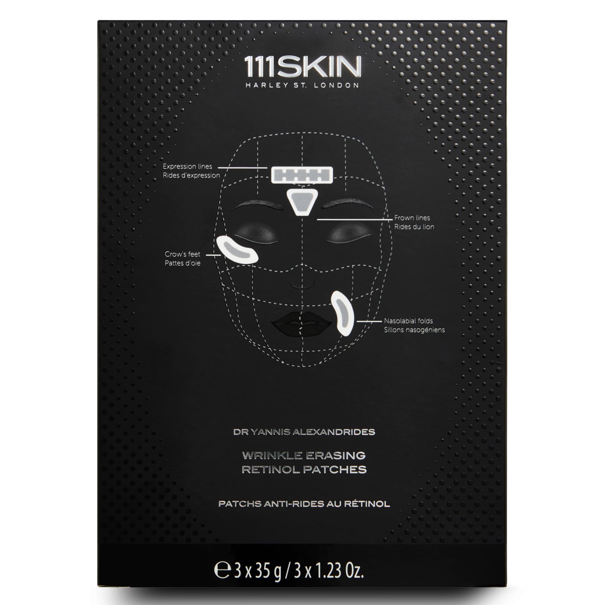 111SKIN wrinkle-erasing patches for forehead smooths lines overnight.