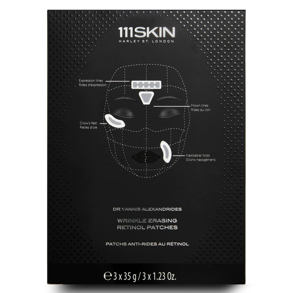 111SKIN wrinkle-erasing patches for forehead smooths lines overnight.