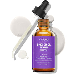 1HEROLABS Bakuchiol Serum bottle for daily anti-aging care and easy application.