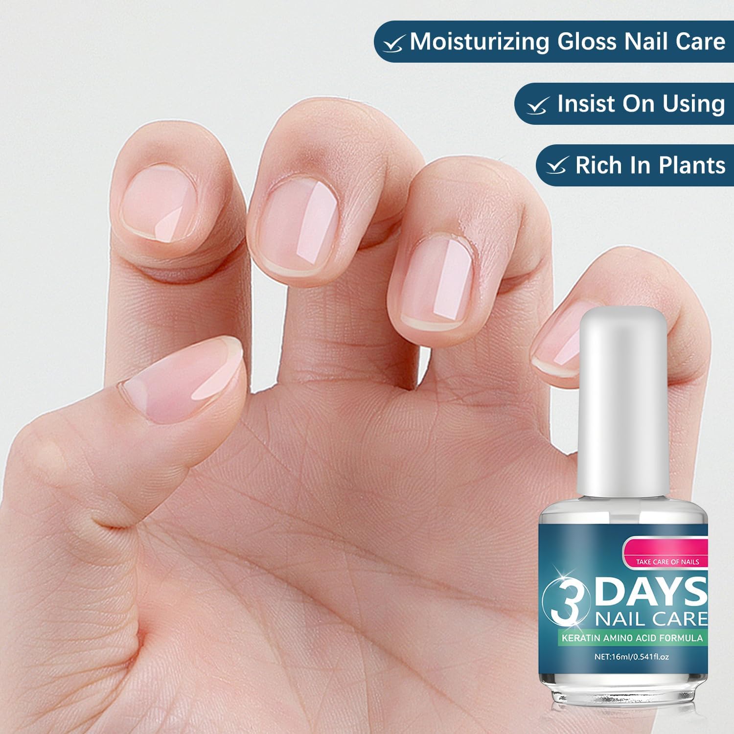 Travel-size 16ml bottle from 2Pacs nail care for on-the-go touch-ups