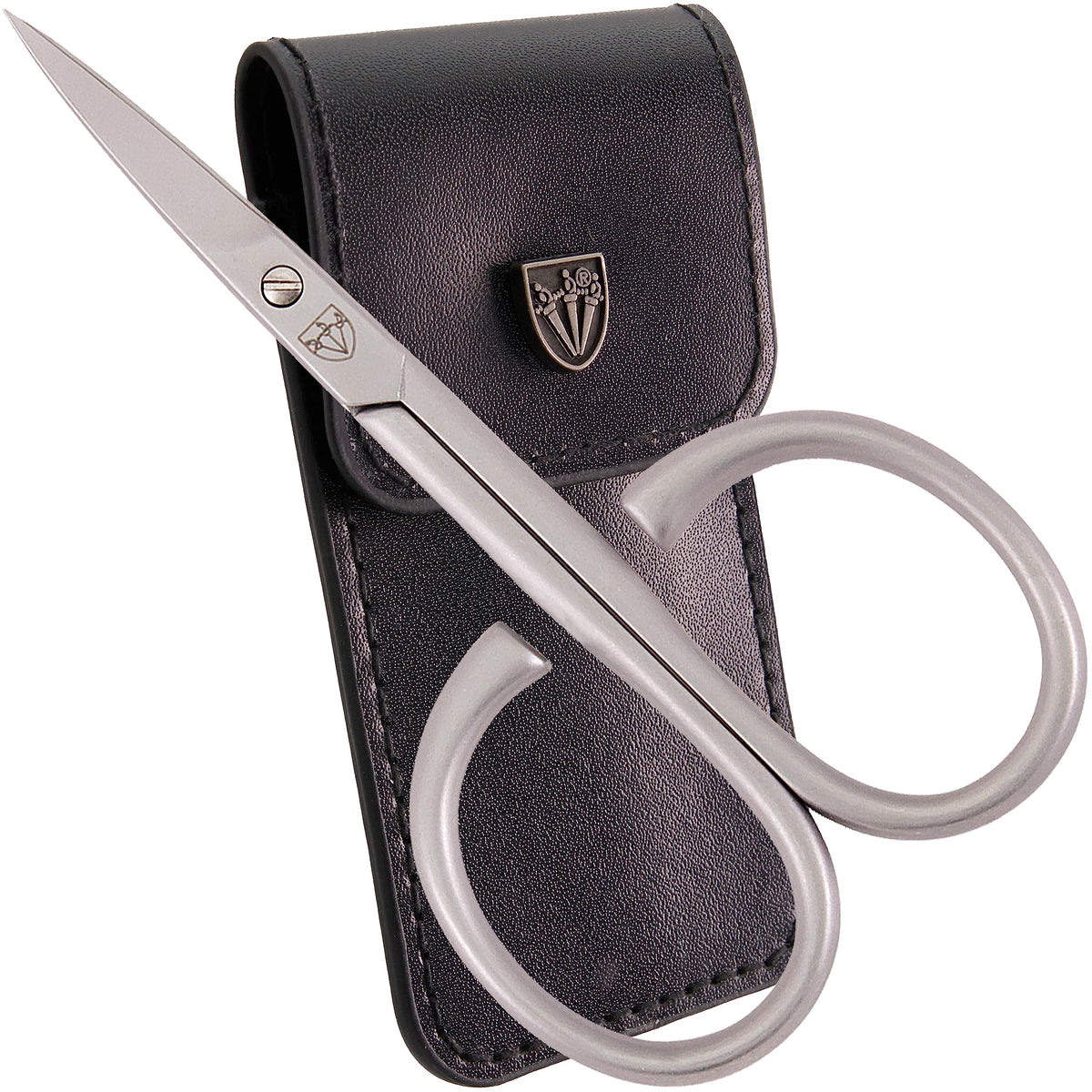 3 Swords Germany curved cuticle scissors with case offer precise grooming at home.