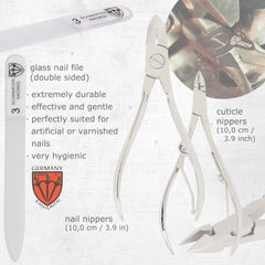 3 Swords Germany cuticle scissors and nail scissors offer precise trimming.