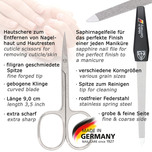 3 Swords Germany cuticle scissors for clean, professional results.