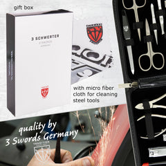 3 Swords Germany gift box with instruments ideal for gifting.
