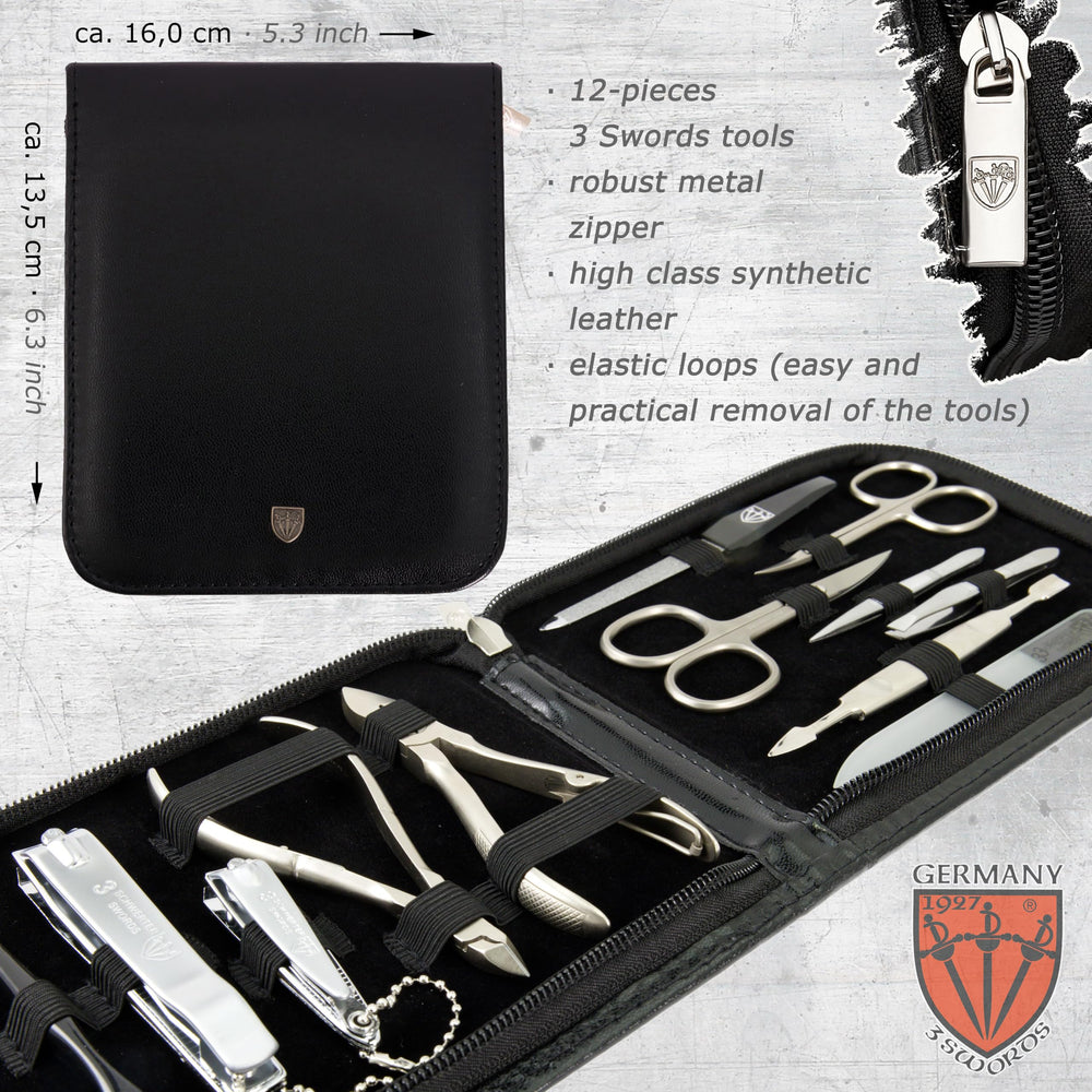 3 Swords Germany glass nail file for gentle shaping and edge refinement.