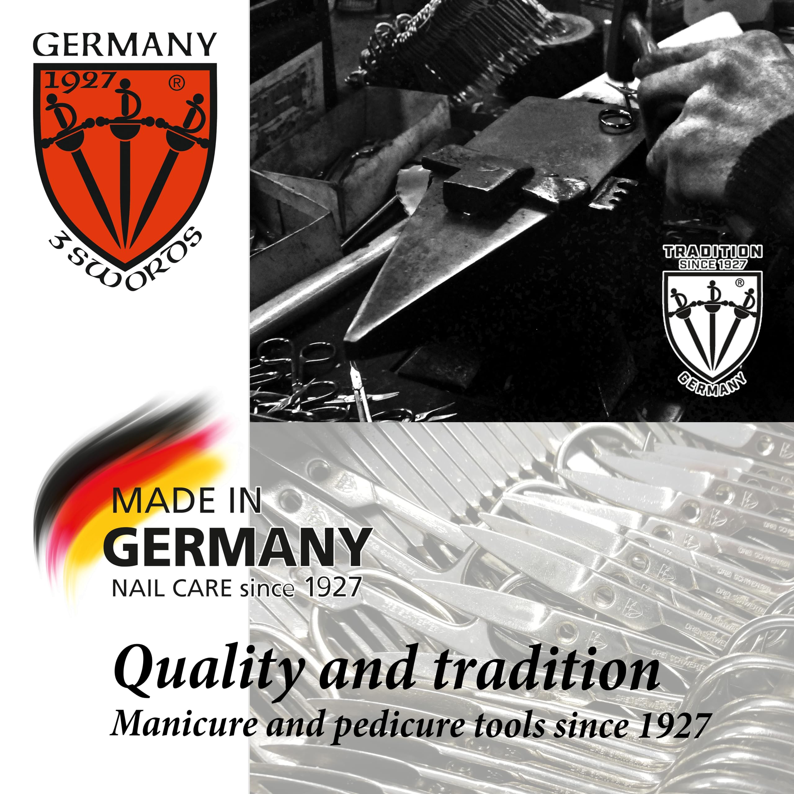 3 Swords Germany made in Germany reflects quality craftsmanship.
