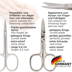 3 Swords Germany manicure and pedicure tools laid out for professional use.
