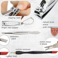 3 Swords Germany nail nipper for firm fingertip trimming.