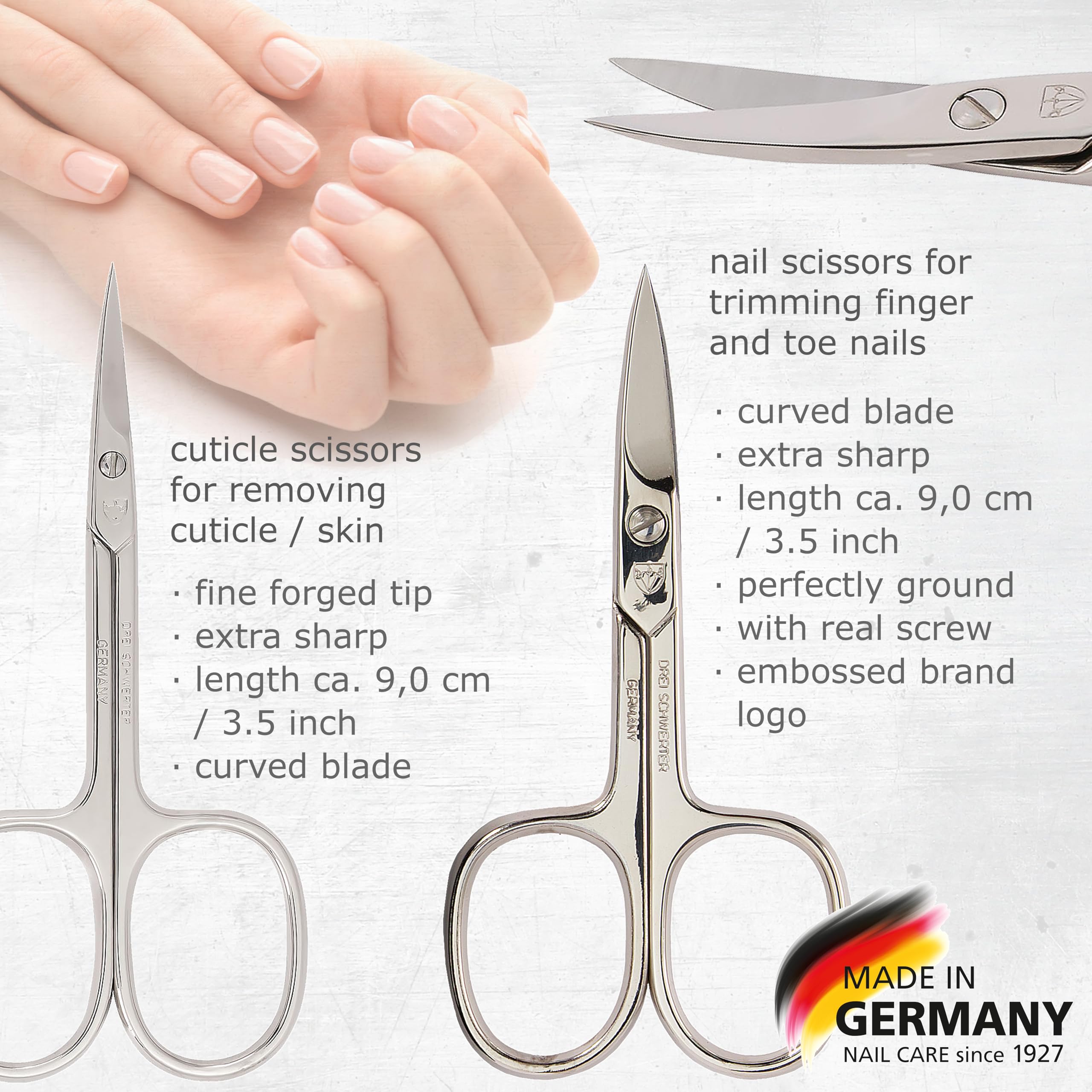 3 Swords Germany nail scissors offer precise trimming.