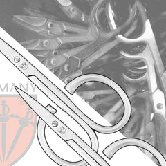 3 Swords Germany precision cuticle scissors with honed edge for detail work.
