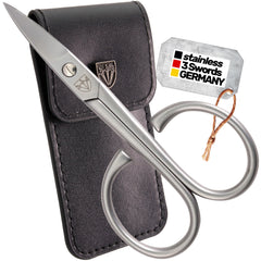 3 Swords Germany Solingen curved nail scissors for precise shaping.