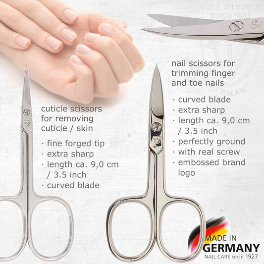 Close-up of stainless steel tools from 3 Swords Germany