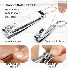 3 Swords Germany toe nail clipper for strong nails and precise trimming