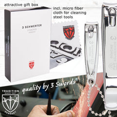 Travel-friendly 3 Swords Germany manicure set for home or on-the-go routines