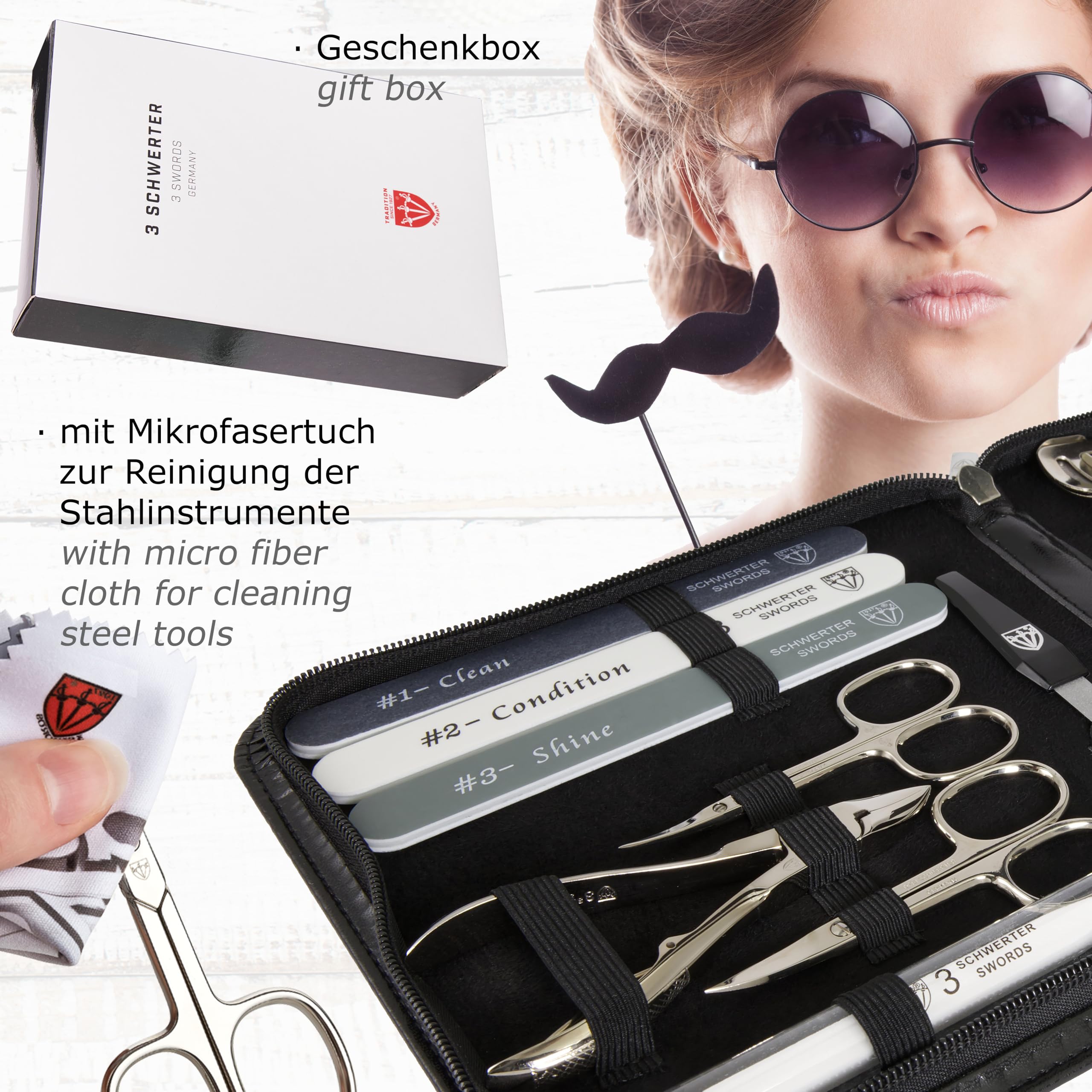 3 Swords Germany travel-friendly nail care kit for on-the-go routines