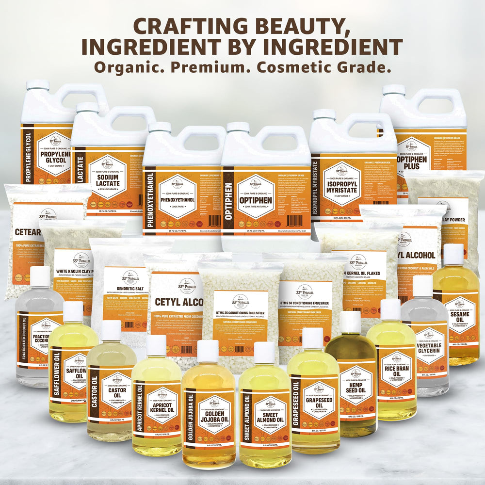 33RD PARALLEL BTMS 50 emulsifies oils and silicones for creamy formulations