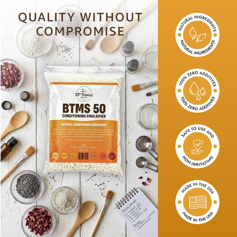 Made in USA: 33RD PARALLEL BTMS 50 meets cosmetic-grade standards