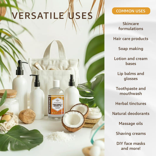 33rd Parallel Soap Co. coconut oil pour highlights easy topical application.