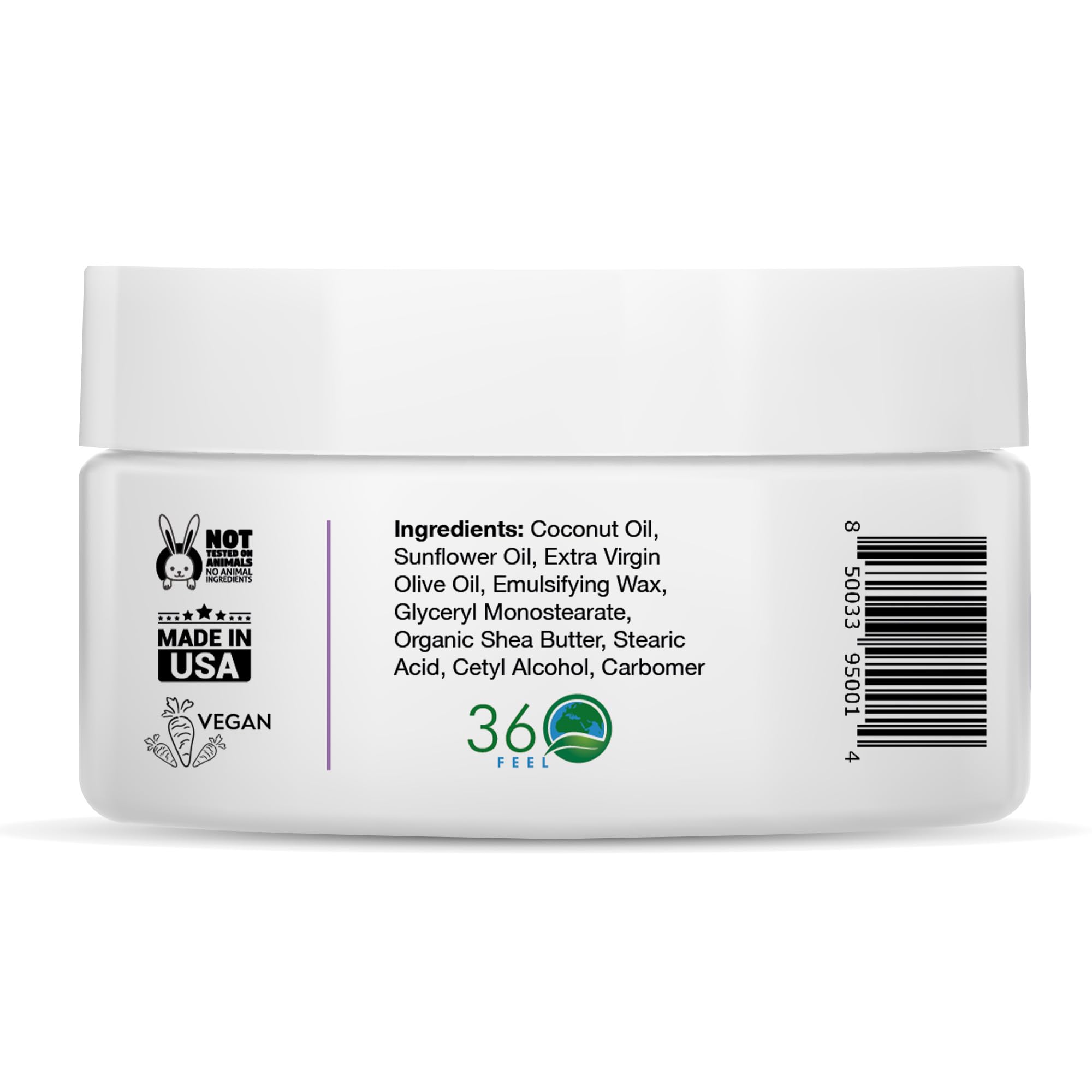360Feel Lavender Patchouli Lotion pump enables easy daily use with gentle hydration.