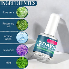 3 Days Nail Care cuticle conditioning promotes neat, healthy-looking nails.