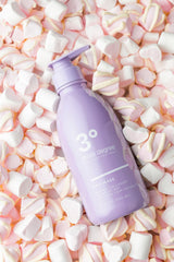 Packaging on bathroom shelf showing color-safe, sulfate-free formula
