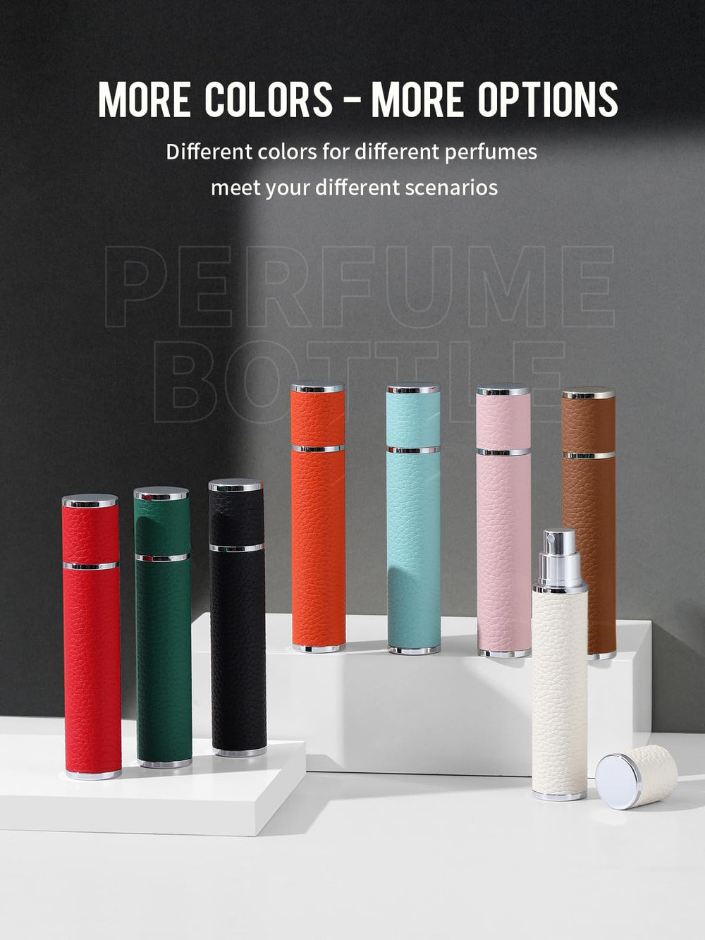 3zorqinron silver-plated cap detail on elegant atomizer