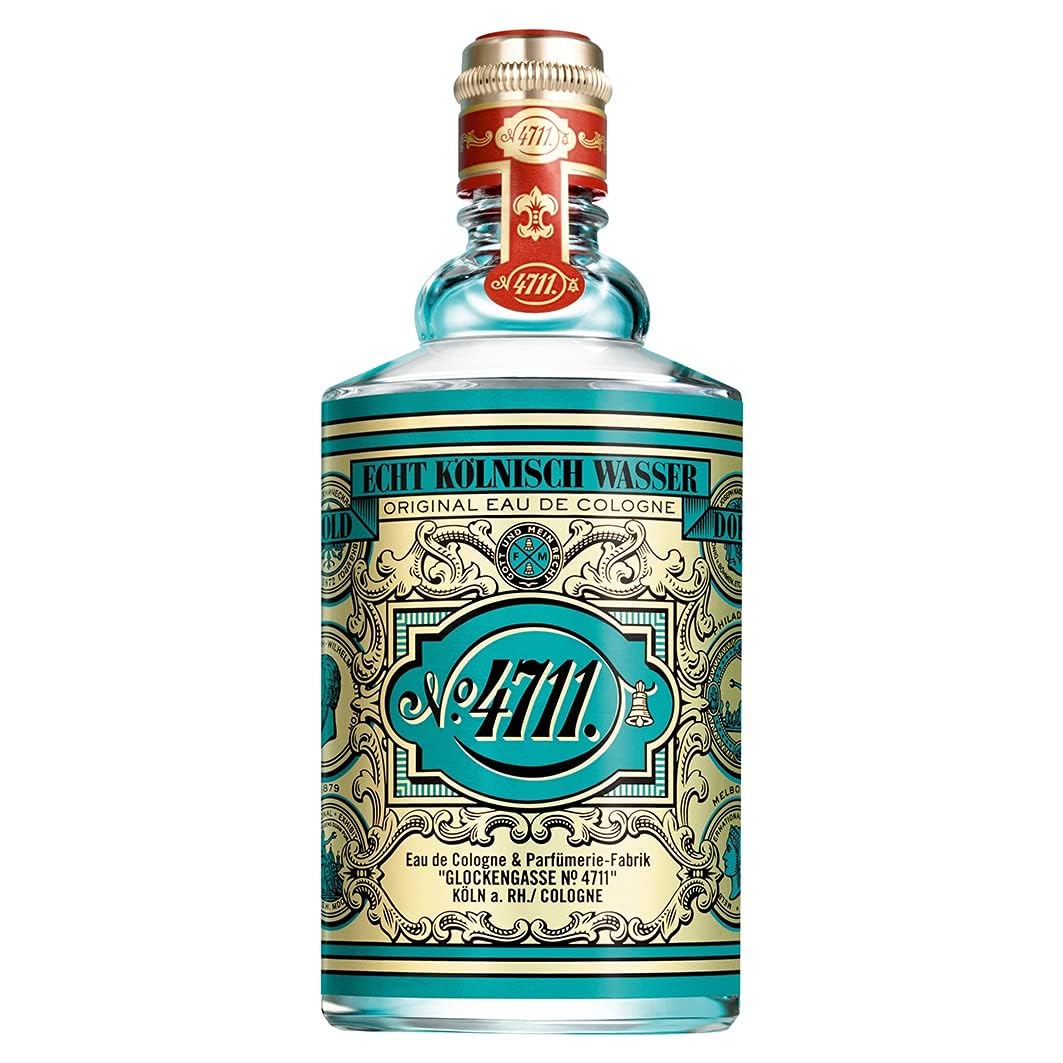 4711 Muelhens Eau de Cologne bottle, front view, timeless citrus fragrance for daily wear.
