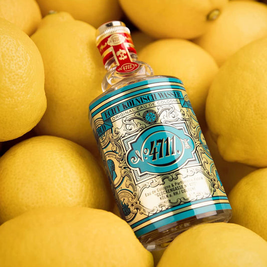 Close-up of the 4711 bottle cap, classic and versatile scent.
