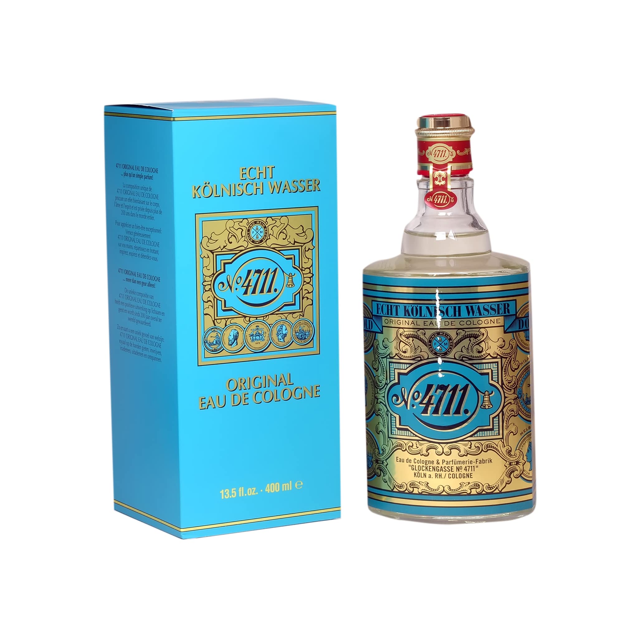 Retail packaging shot highlighting 4711 heritage and timeless grooming appeal.
