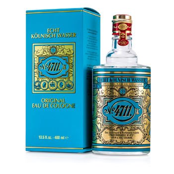 4711 by Muelhens bottle splash for daily freshness and timeless elegance.