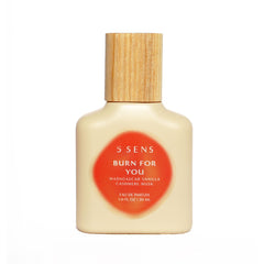 5 SENS Burn For You edp bottle front highlights warm cedarwood and vanilla for intimate evenings