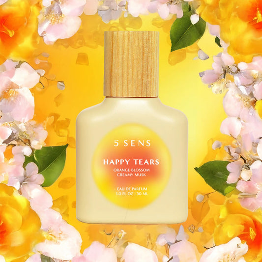 5 SENS Happy Tears cap and spray nozzle, easy daily application.