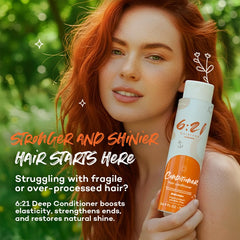 621 Haircare after-shampoo shine on hair, silkier and more controllable look.