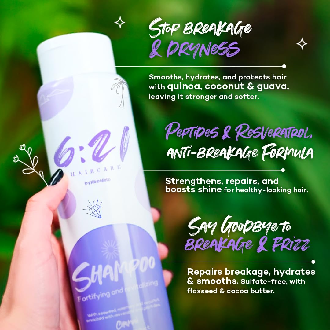 621 Haircare sulfate-free formula label—gentle cleansing preserves moisture