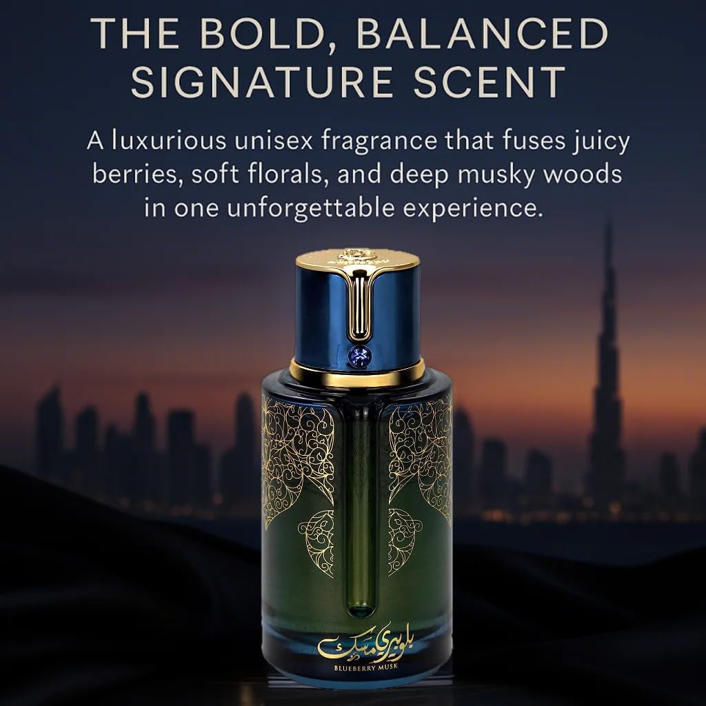 9 O'CLOCK BlueBerry Musk daily wear application demonstrates versatile scent use.