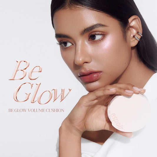 Espoir Be Glow Volume Cushion Petal swirl showing even coverage.