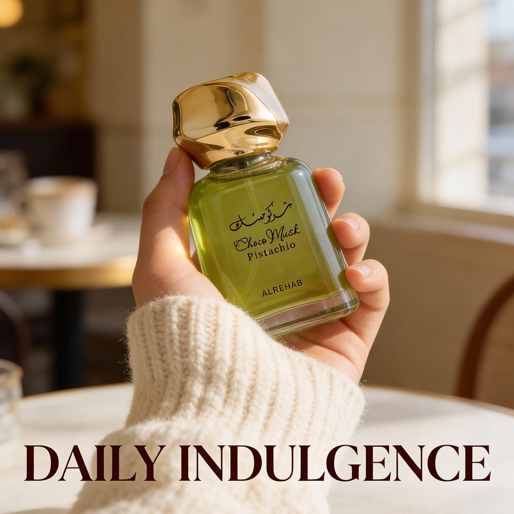 A Center Choco Musk refined bottle packaging suitable for gifting.
