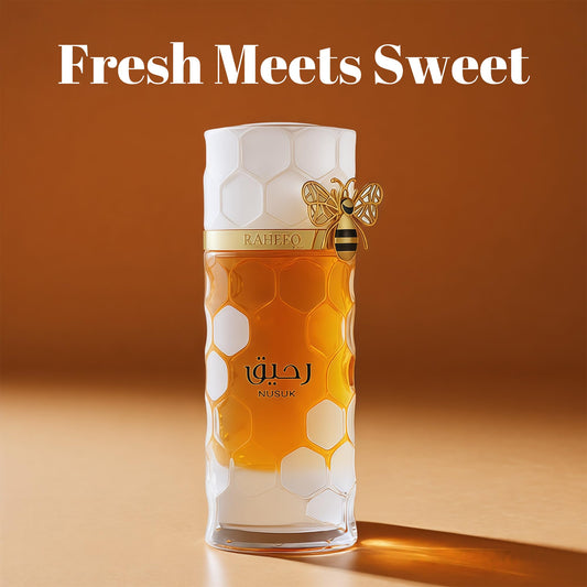 A CENTER Raheeq heart notes reveal creamy coconut and caramel for a comforting center.