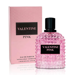 A CENTER Valentine Pink perfume bottle showing floral notes for daytime wear
