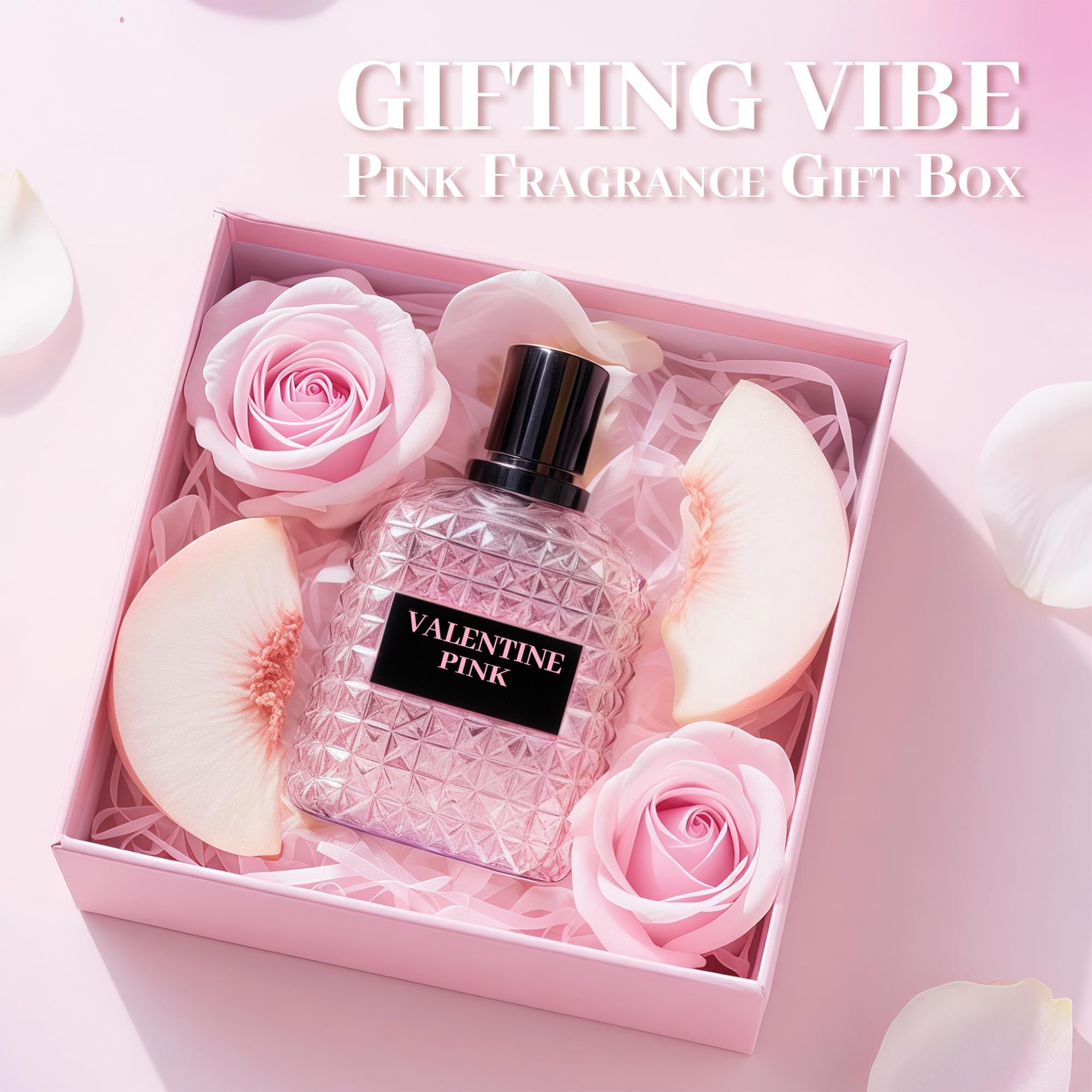 A CENTER Valentine Pink lifestyle shot with pink accents for romantic daytime moments