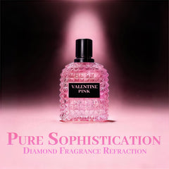 A CENTER Valentine Pink packaging close-up, premium look inviting gifting