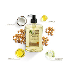 A LA MAISON almond hand soap pump for easy dispensing and rich lather