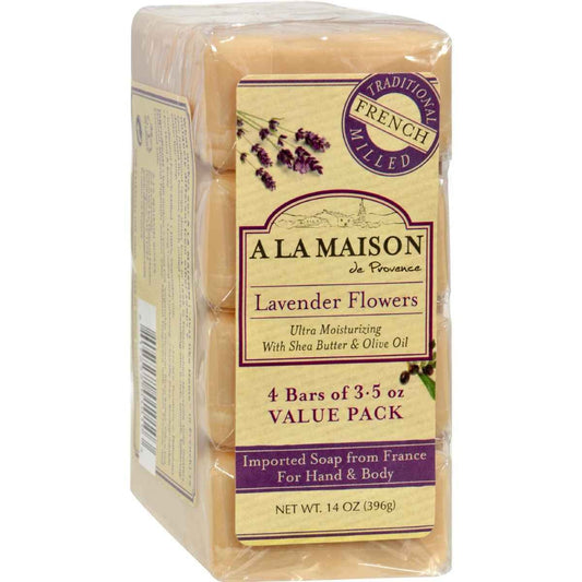 A La Maison Lavender Flower bar soap with calming scent for daily cleansing