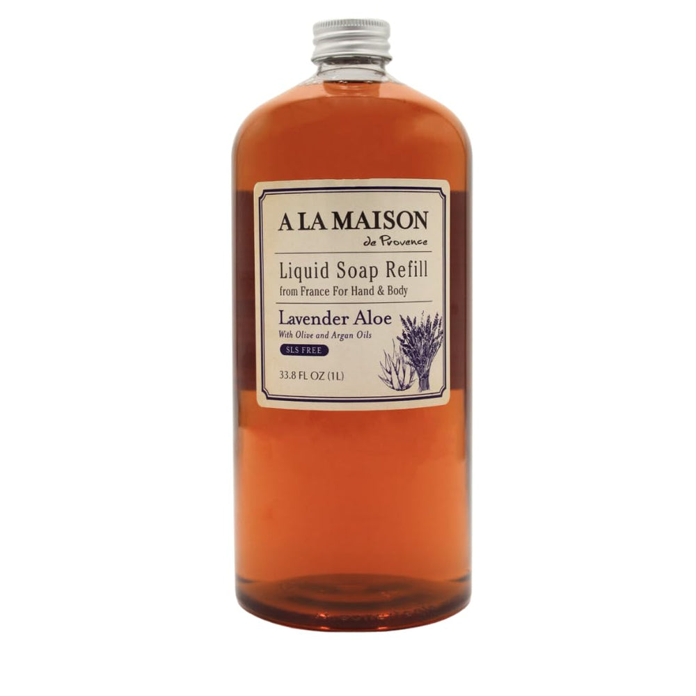 A LA MAISON Lavender Aloe hand wash refill bottle for daily, plant-based cleansing.