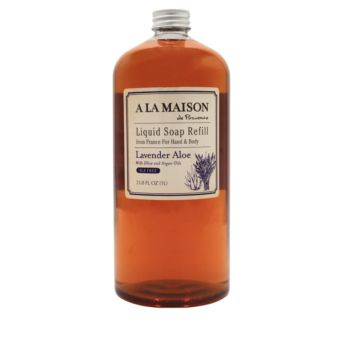 A LA MAISON Lavender Aloe hand wash refill bottle for daily, plant-based cleansing.
