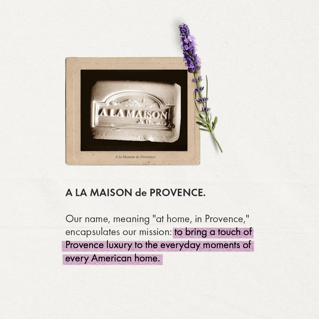 A LA MAISON Natural ingredients like shea butter and argan oil nourish and hydrate.