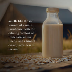 A LA MAISON Oat Milk Body Wash lather close-up shows creamy texture.