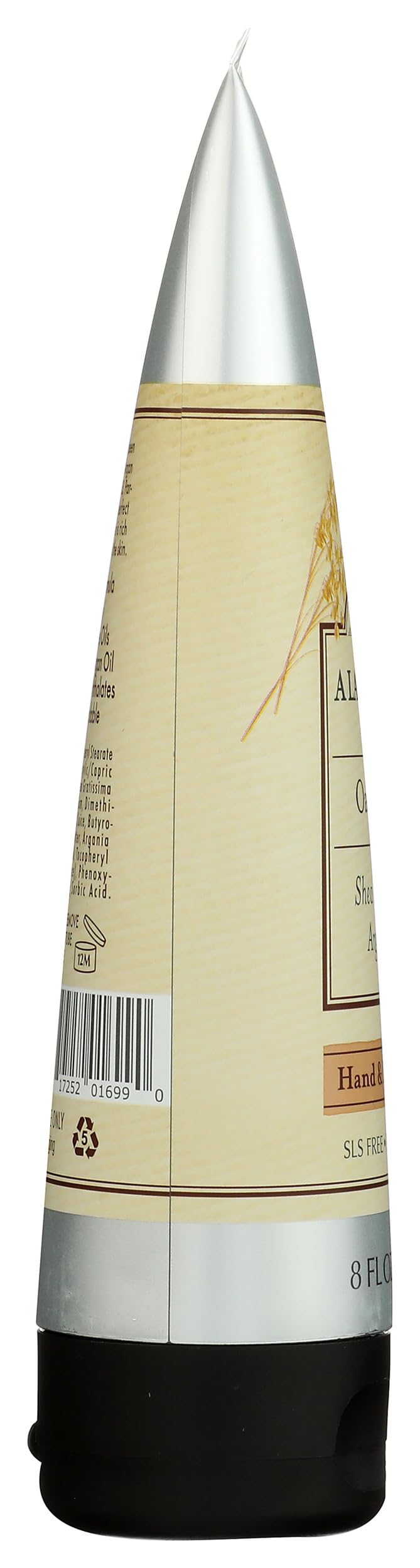 Ingredients label on A LA MAISON Oatmilk Body Lotion for informed choices